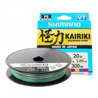Шнур Shimano Kairiki 8 PE (Multi Color) 300m 0.10mm 6.5kg 59WPLA68R21 (22669819) Japan